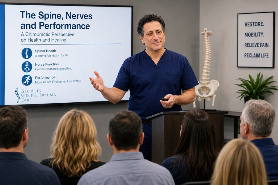 Dr. Willis giving a lecture