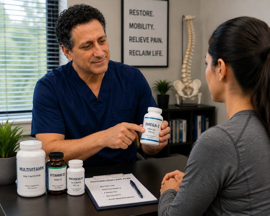 Dr. Willis discussing vitamins and supplements